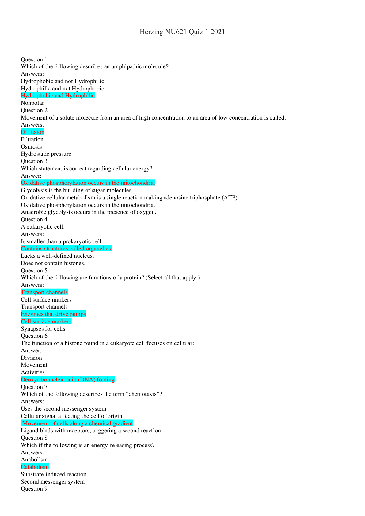 Preview image for Herzing NU621 Quiz 1 2021/Herzing NU621 Quiz 1 2021